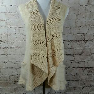 Anthropology Ryu sweater, crochet women's vest